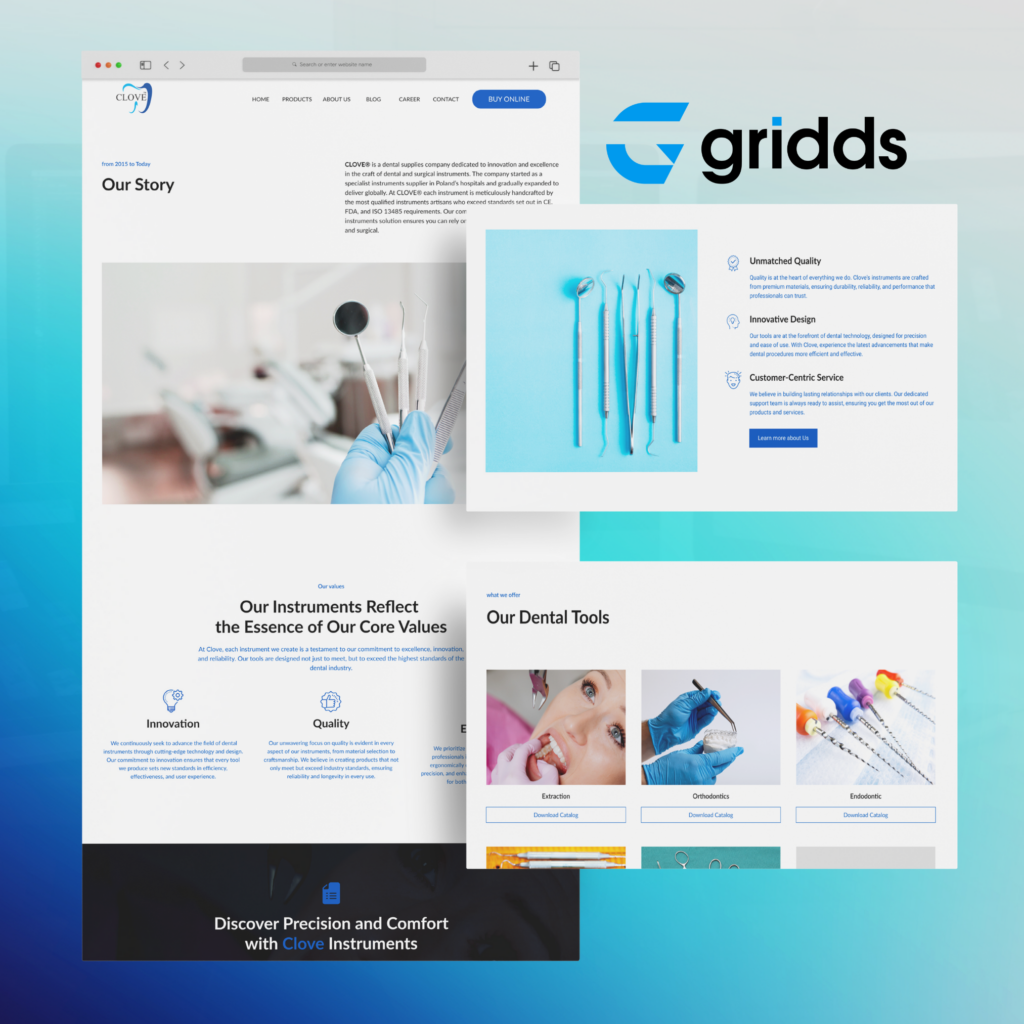 Clovedental Website Mockup